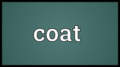 latin word for coat.